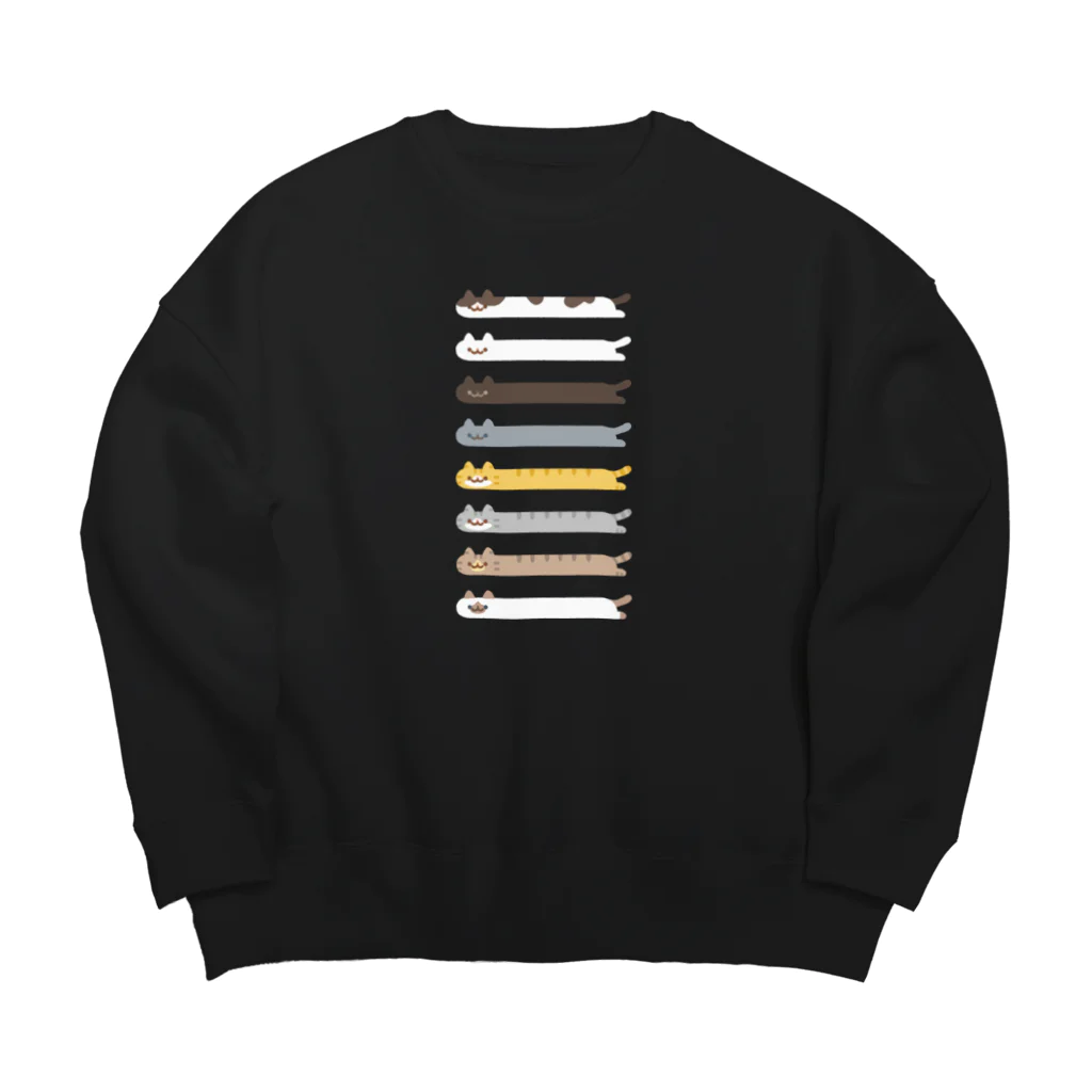 まよはうすのLong Cat　その４　全員集合 Big Crew Neck Sweatshirt