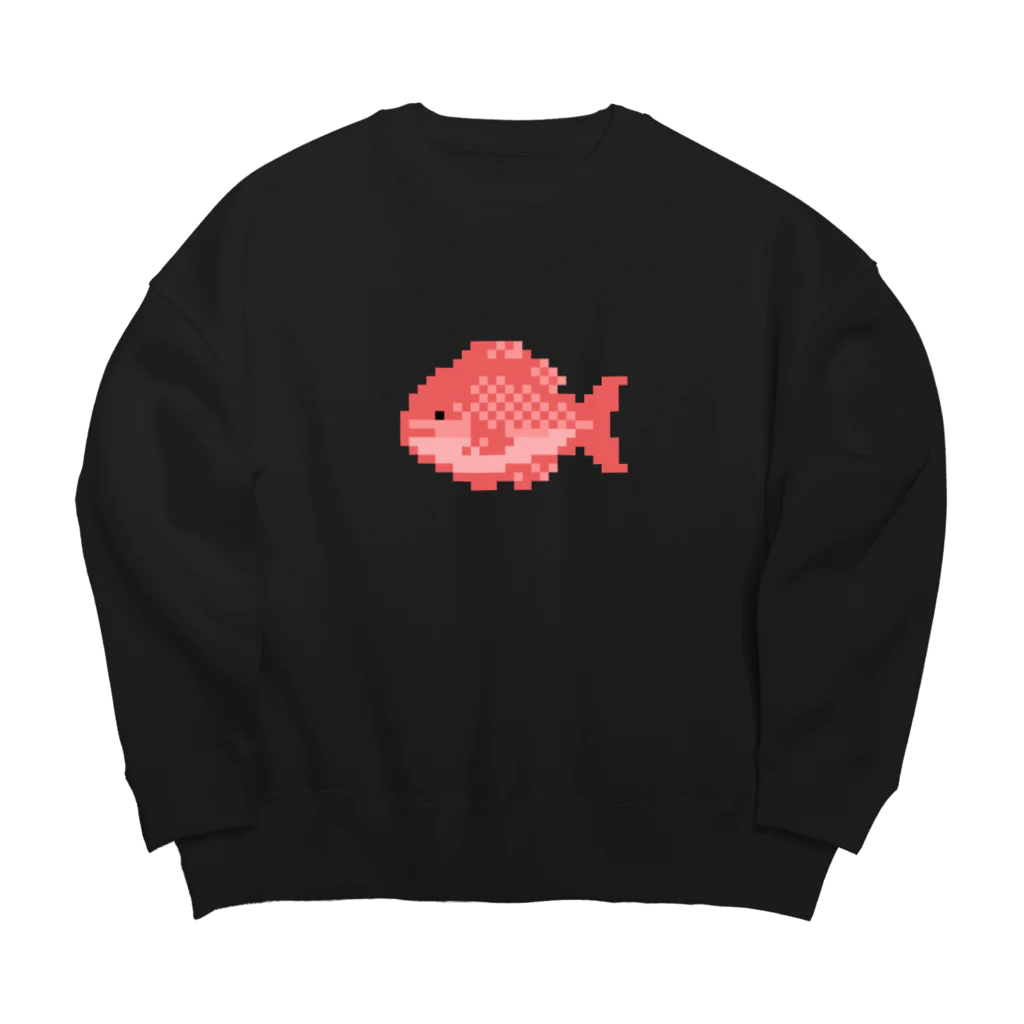 しゃんぶるだんふぁんのドット絵のタイ Big Crew Neck Sweatshirt