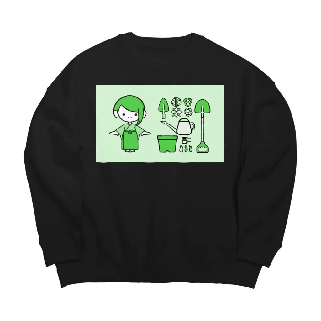 遣隋使さんのえとっこちゃん（巳） Big Crew Neck Sweatshirt