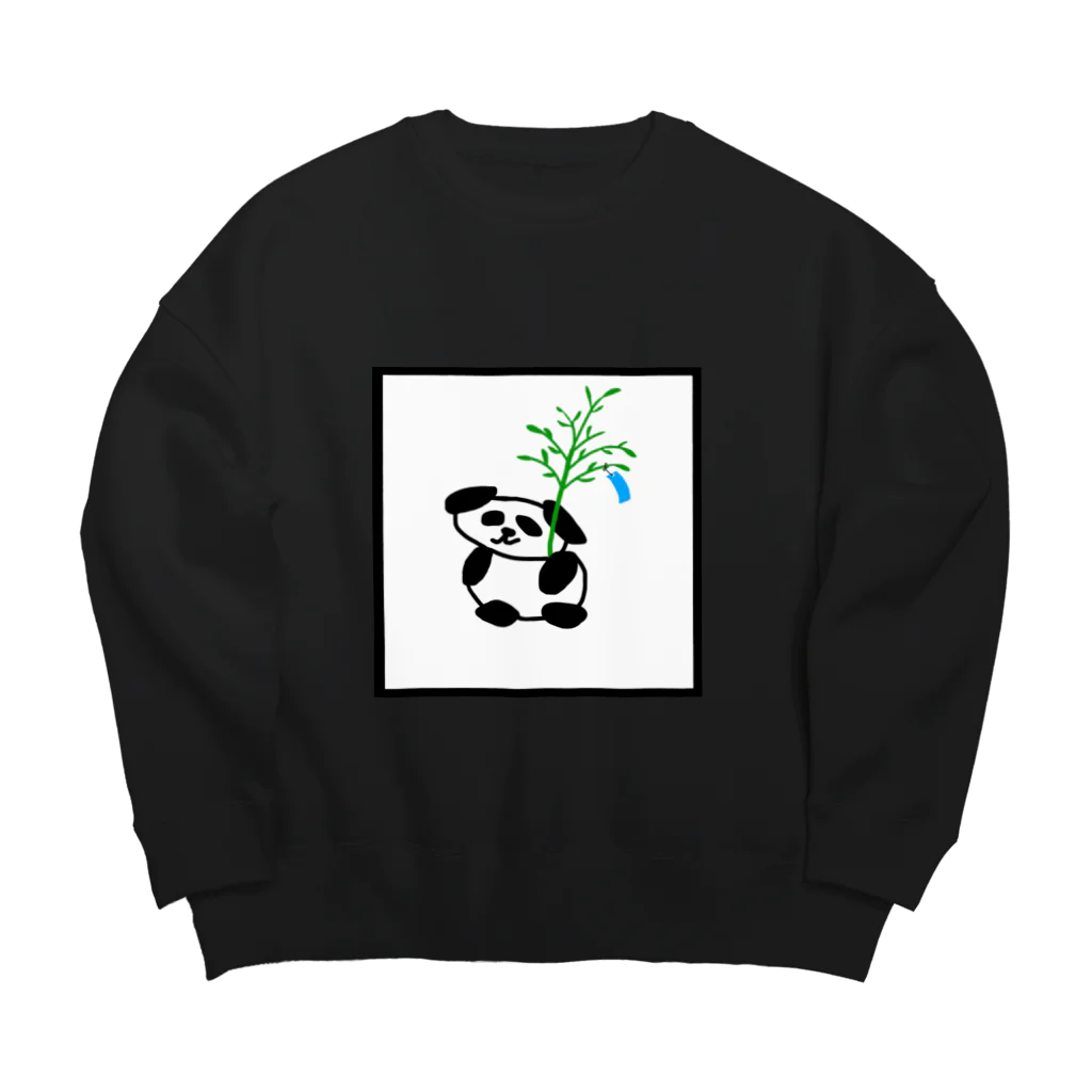 oekakikunのたなばたぱんだ Big Crew Neck Sweatshirt