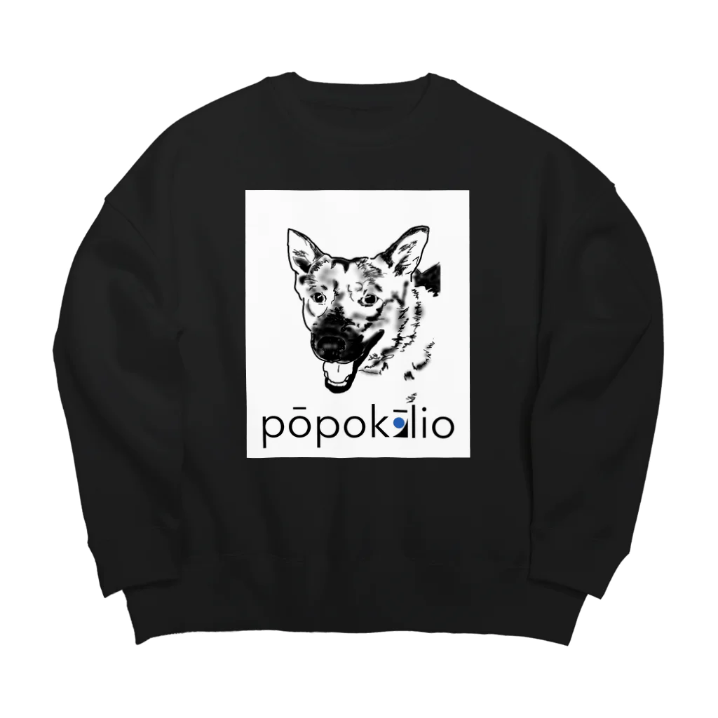 ナミノコ雑貨店のpopokilio スマイルDOG Big Crew Neck Sweatshirt