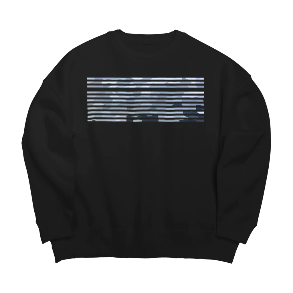 SiMesava's Shopの38ボーダー Big Crew Neck Sweatshirt