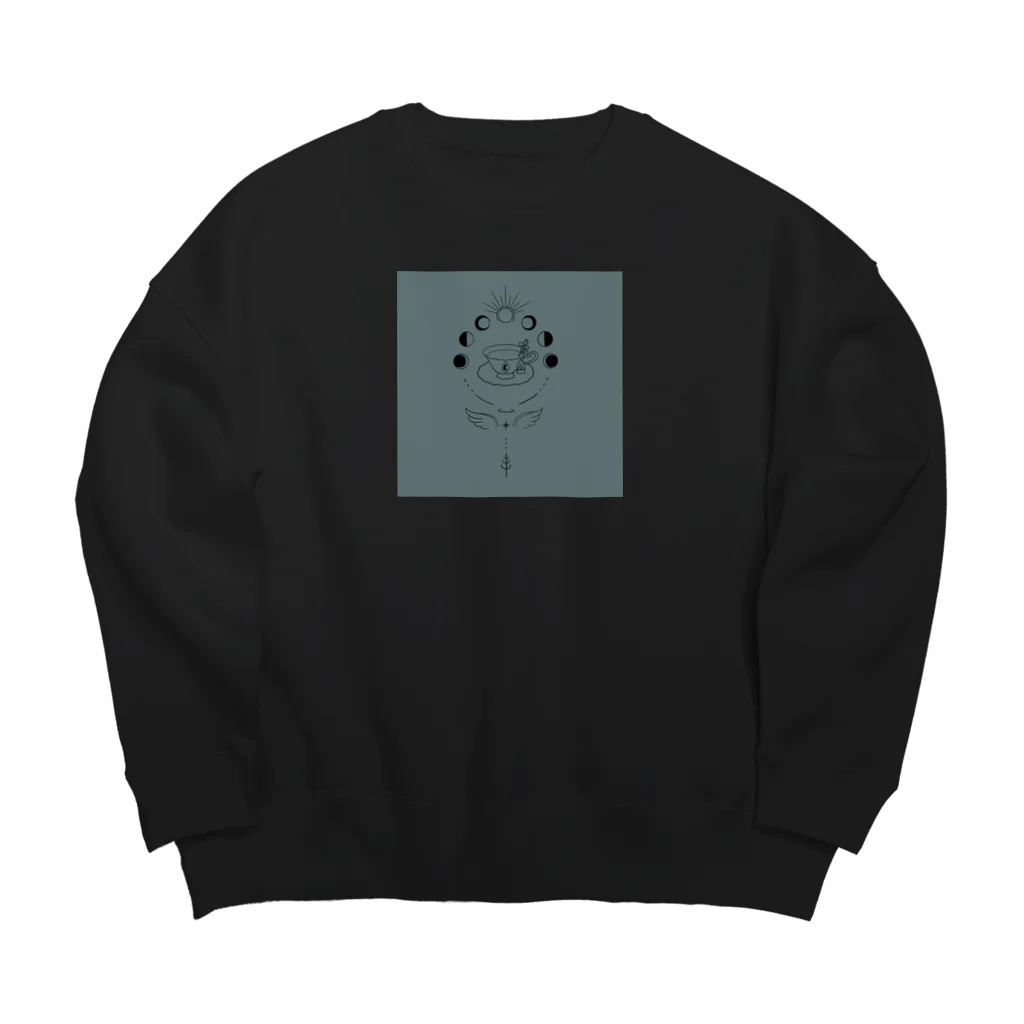 お茶月のお茶月 Big Crew Neck Sweatshirt