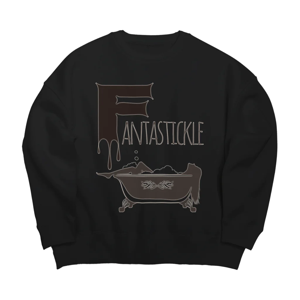 蜜ʕ•ﻌ•✻のFantastickle(ミルクチョコ・フチあり) Big Crew Neck Sweatshirt