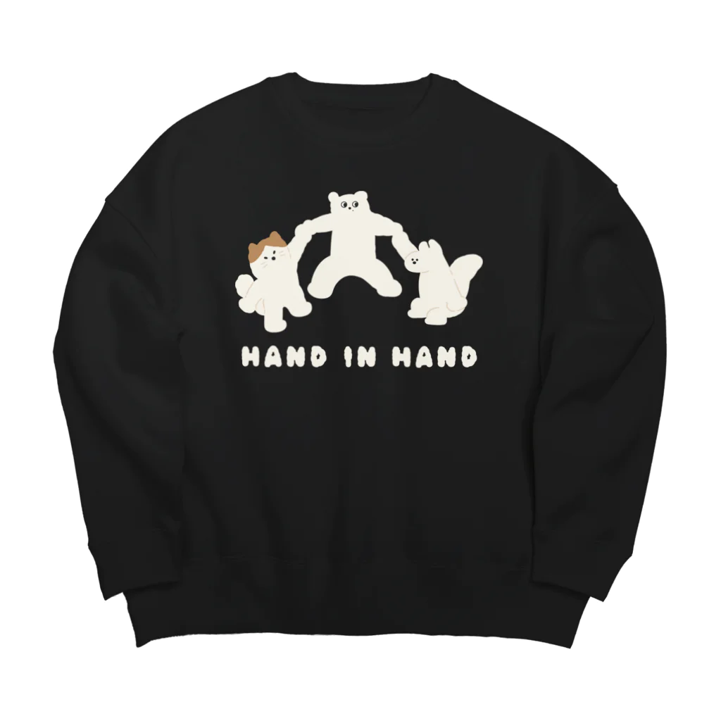 small usのhand in hand / 手をつないで Big Crew Neck Sweatshirt