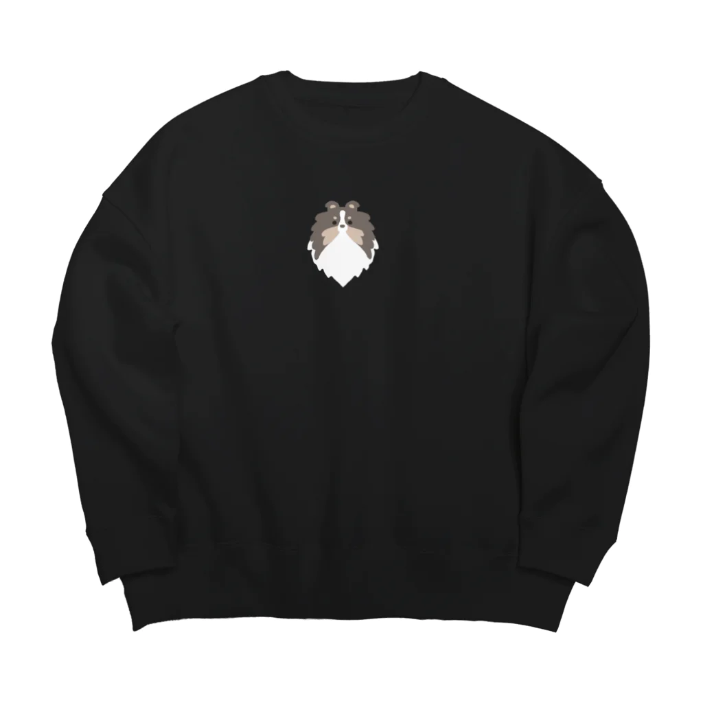 MOCUのsheltie03 Big Crew Neck Sweatshirt