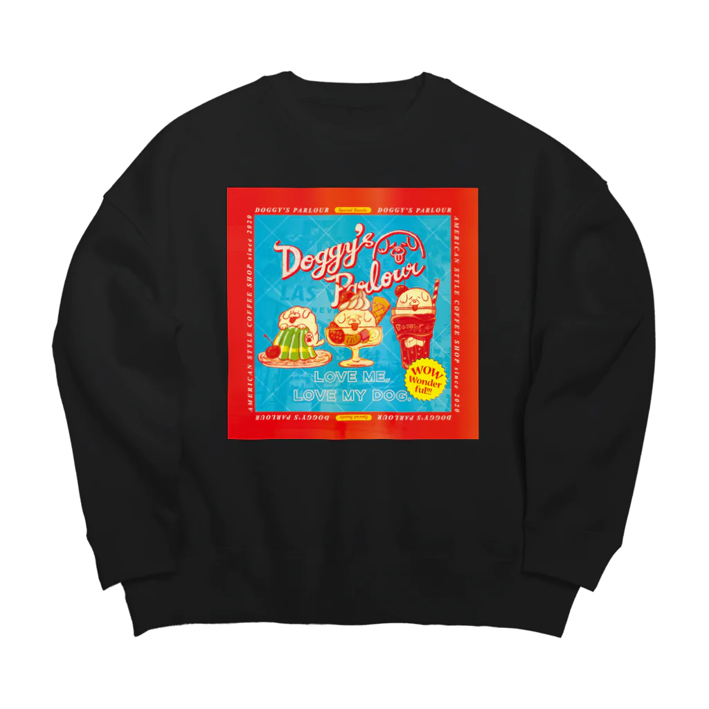 SATONOEのDoggy's Parlour アメリカンテイスト Big Crew Neck Sweatshirt