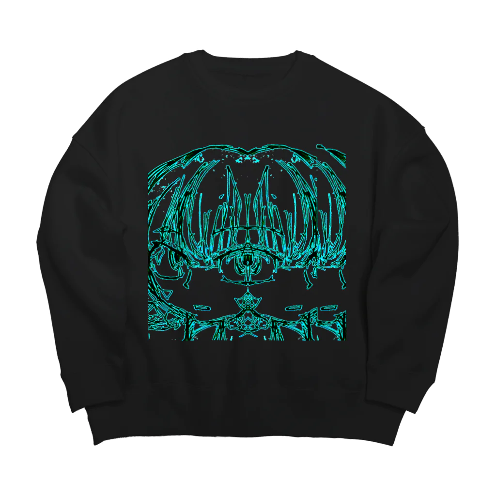 れみどりの透過画像 Big Crew Neck Sweatshirt