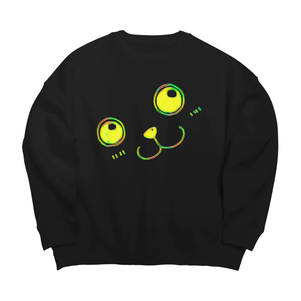 木村 紗のにゃん Big Crew Neck Sweatshirt