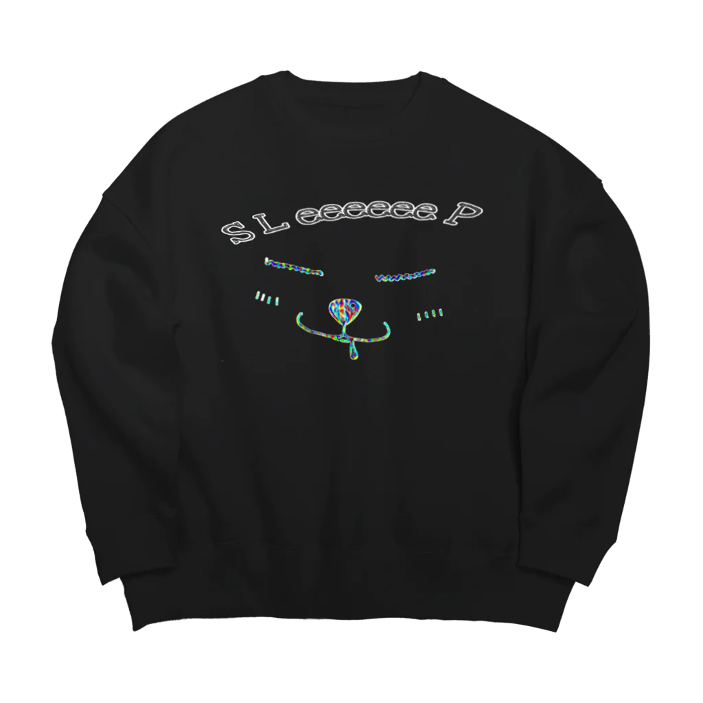 木村 紗のにゃん 3 Big Crew Neck Sweatshirt