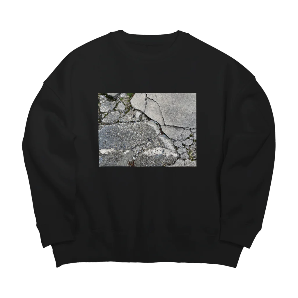 REKISHIの【人類の重みに耐え兼ねたコンクリート】 Big Crew Neck Sweatshirt