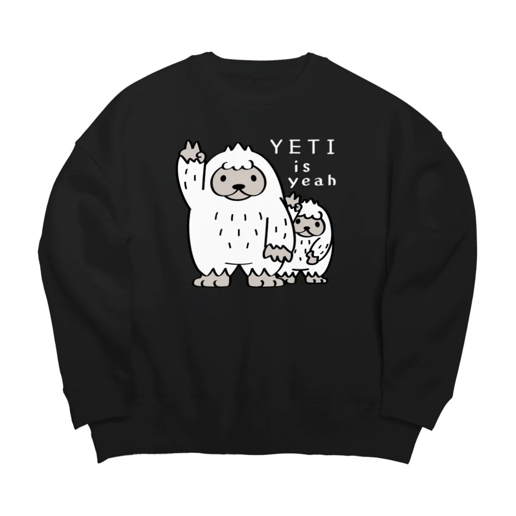 イラスト MONYAAT のイエティのイエ～イ　B Big Crew Neck Sweatshirt