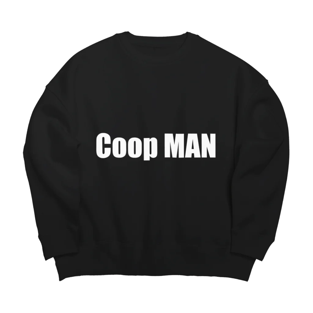 CoopMANのCoop MAN simple Black Big Crew Neck Sweatshirt