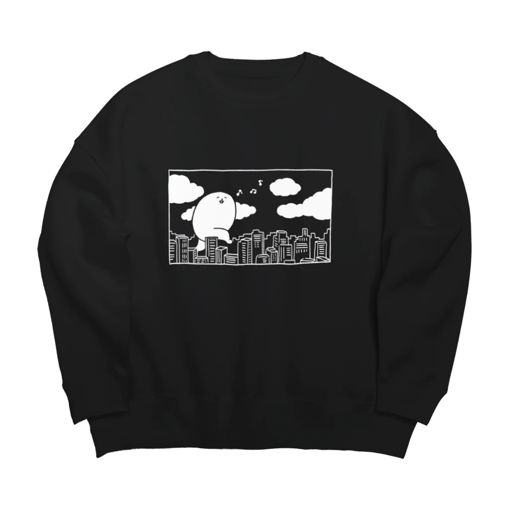 ふるえるとりのウキウキウォーキング Big Crew Neck Sweatshirt