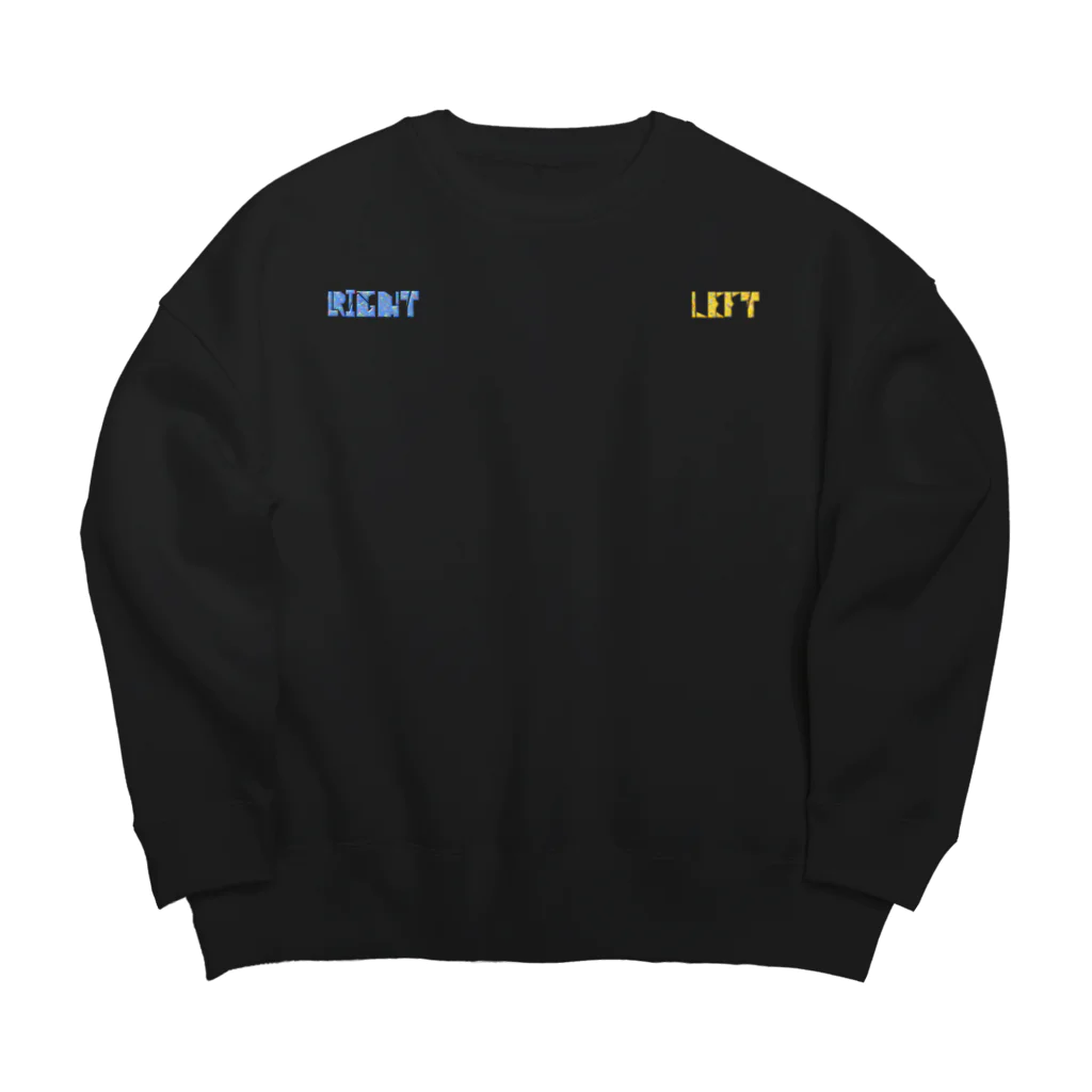 YUNIGEJYOのRIGHT&LEFT Big Crew Neck Sweatshirt