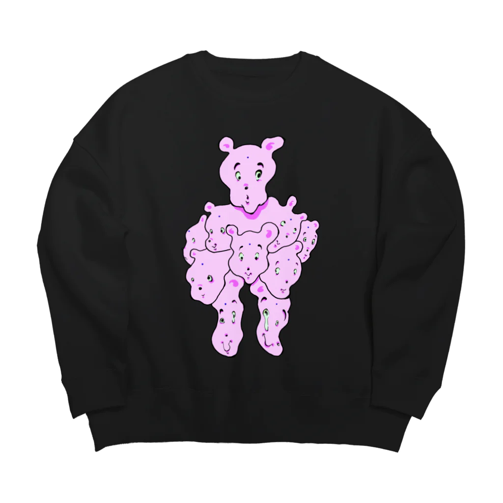 rerotozubu shopping houseのwe are one pink Big Crew Neck Sweatshirt