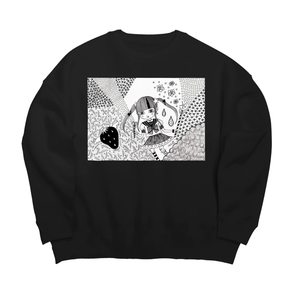 sachichocoのとくべつ強くなりたい！ Big Crew Neck Sweatshirt