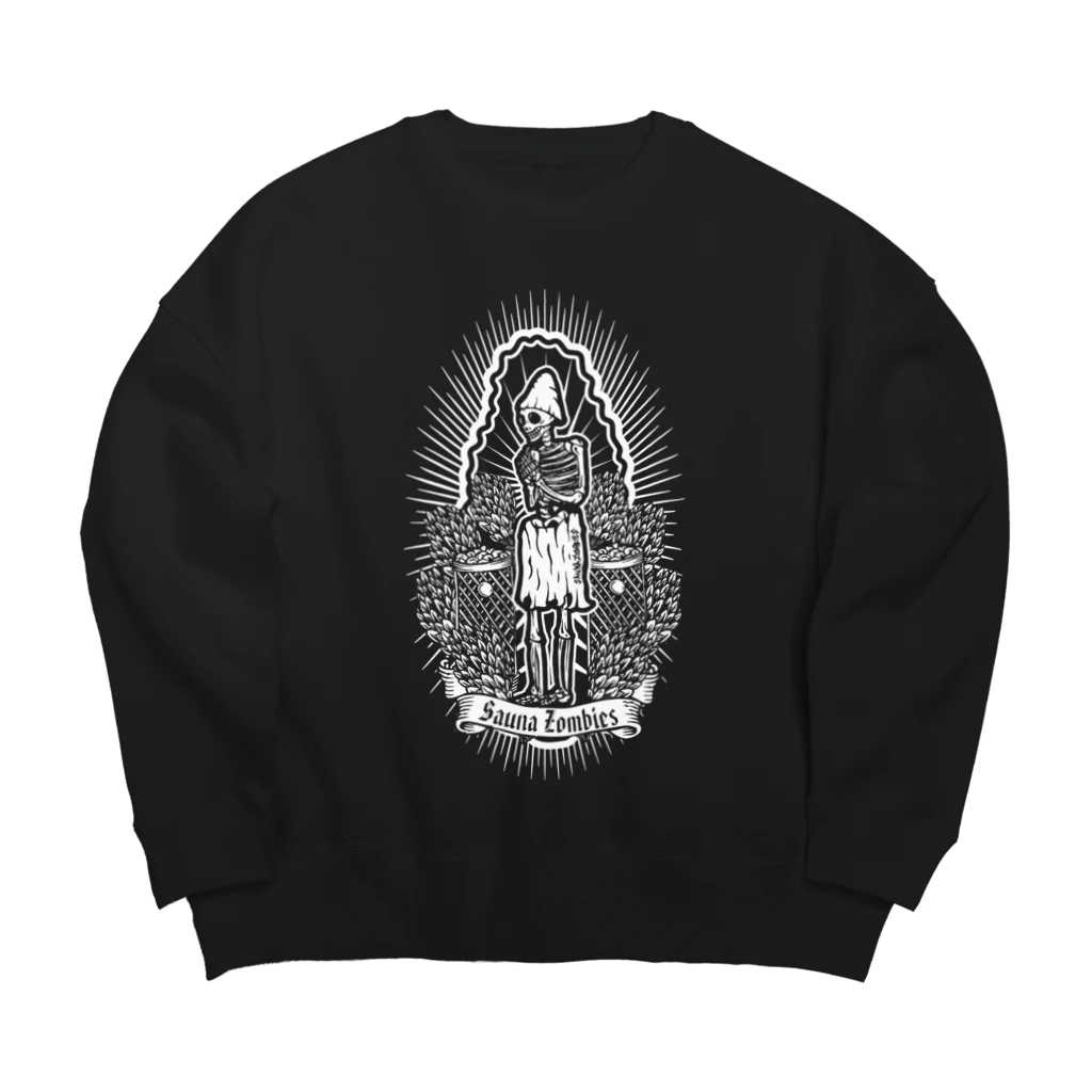 SAUNA ZOMBIESのSAUNA ZOMBIES- Praying Skeleton SweatShirts- ビッグシルエットスウェット