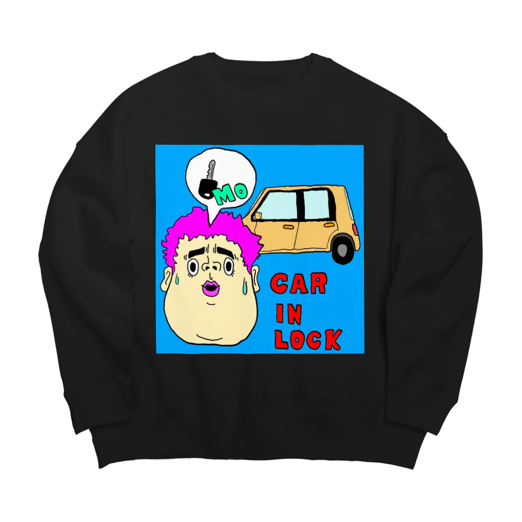 目離れの車インロック。 Big Crew Neck Sweatshirt