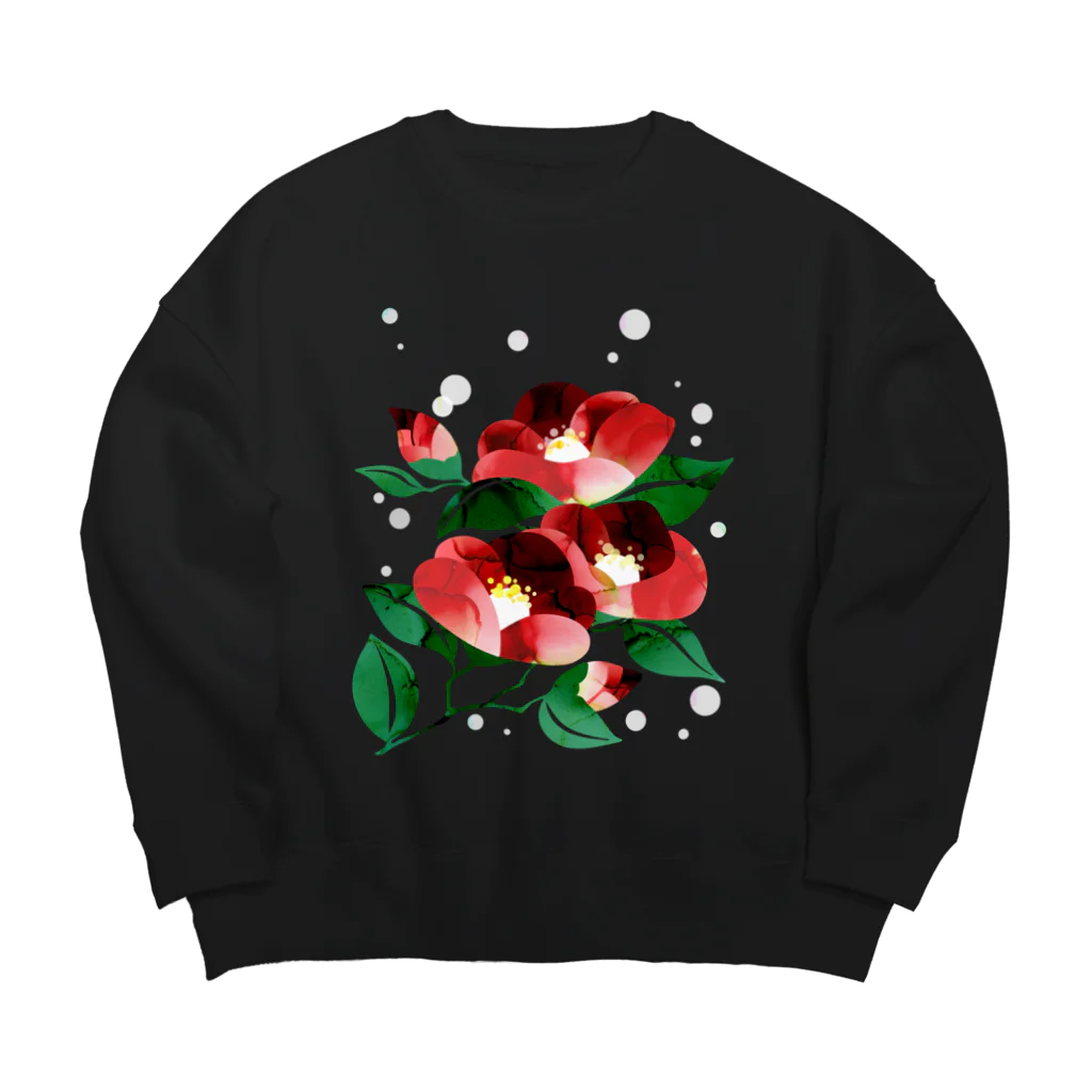 ひのいろ研究室　購買部の花椿 Big Crew Neck Sweatshirt