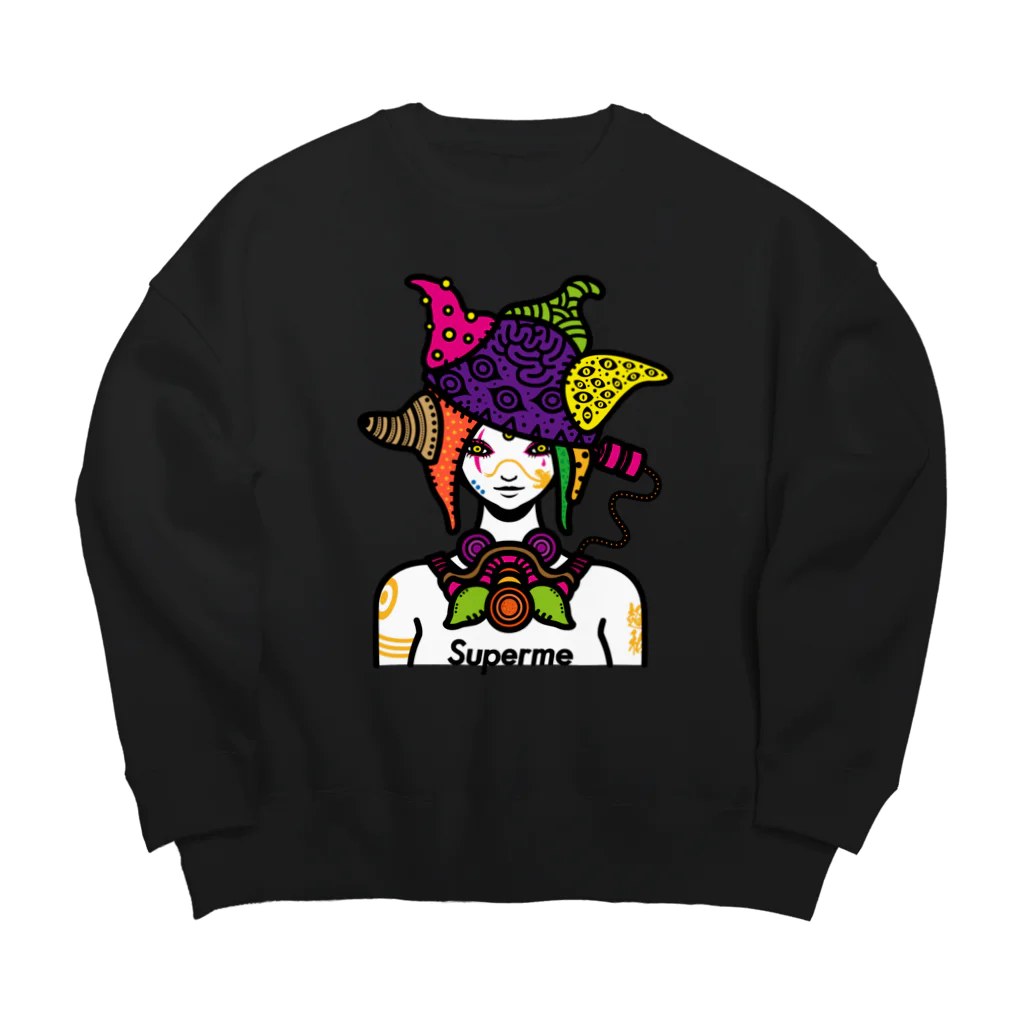 erubakki_yojitaのerubakki_超私 Big Crew Neck Sweatshirt