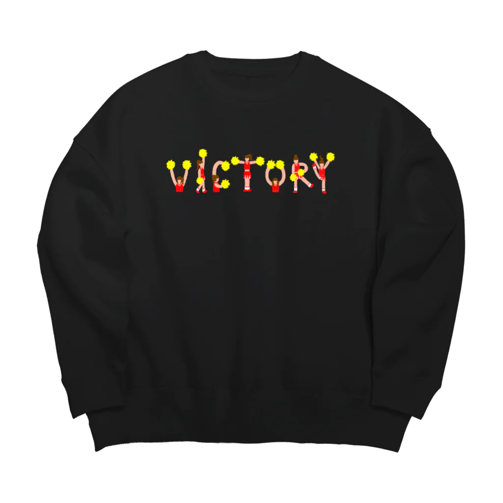 のぐちさきのVICTORY（赤) Big Crew Neck Sweatshirt