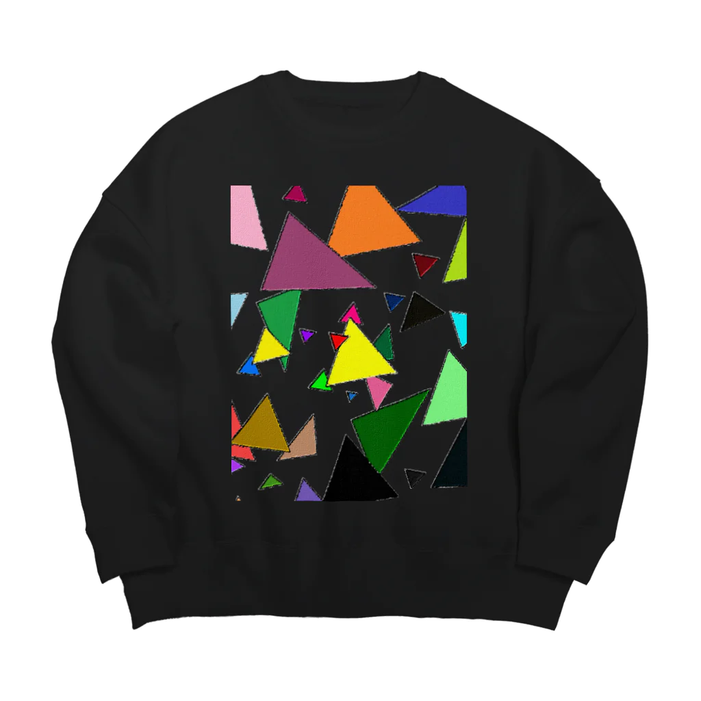 でおきしりぼ子の実験室のTrianglez_T Big Crew Neck Sweatshirt