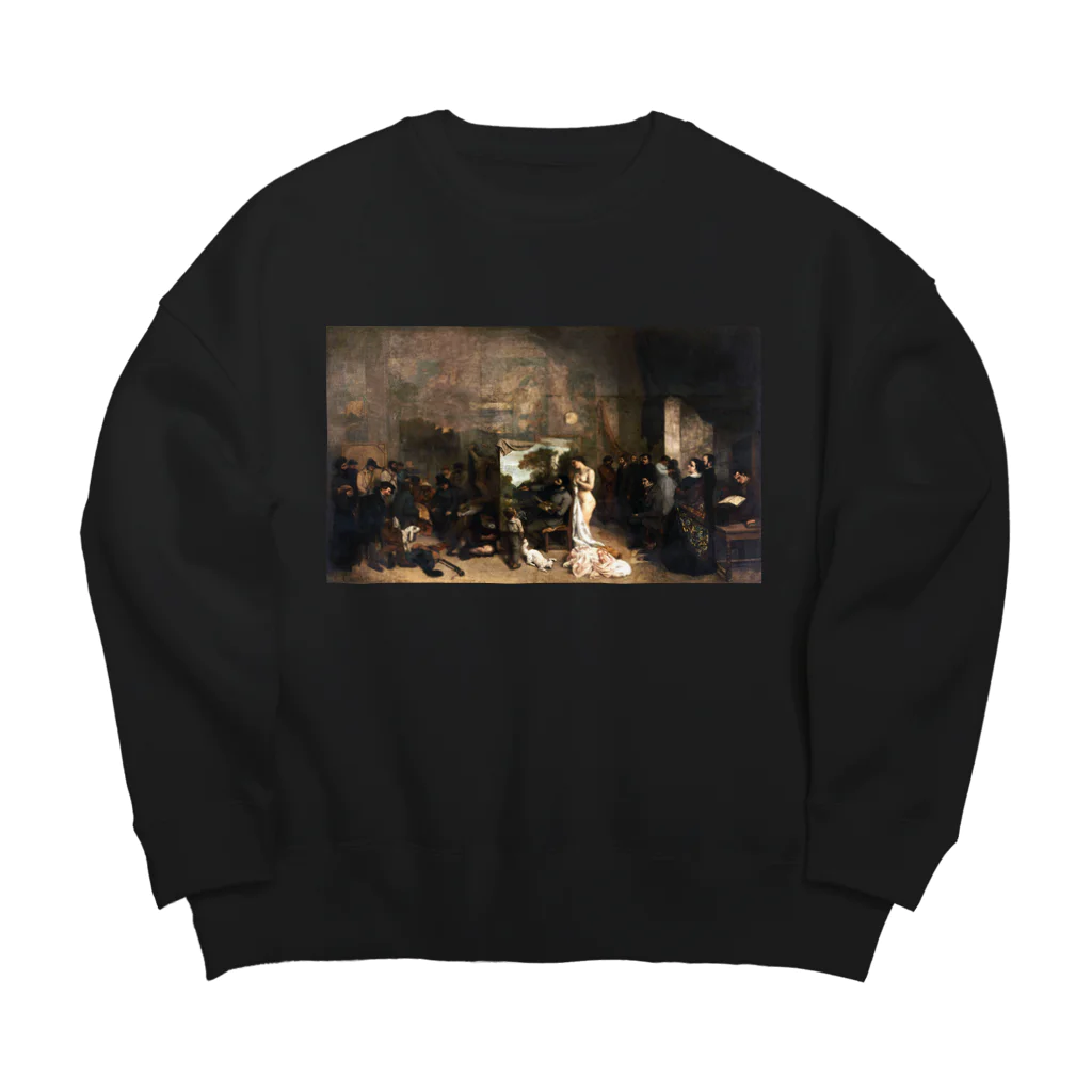 Takahashijunのギュスターヴ・クールベ(画家のアトリエ)のグッズ Big Crew Neck Sweatshirt