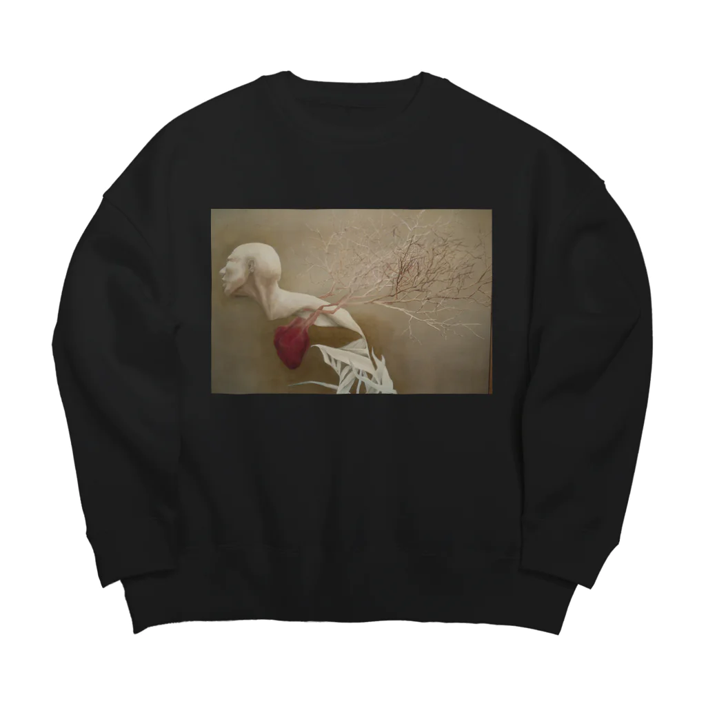 タムラグリア　の蚤の空 Big Crew Neck Sweatshirt