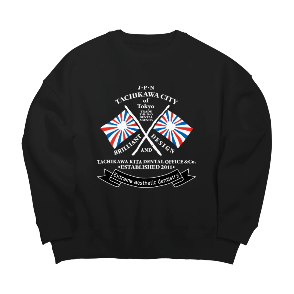 TKDO's STOREのTKDO FLAG WHT Big Crew Neck Sweatshirt