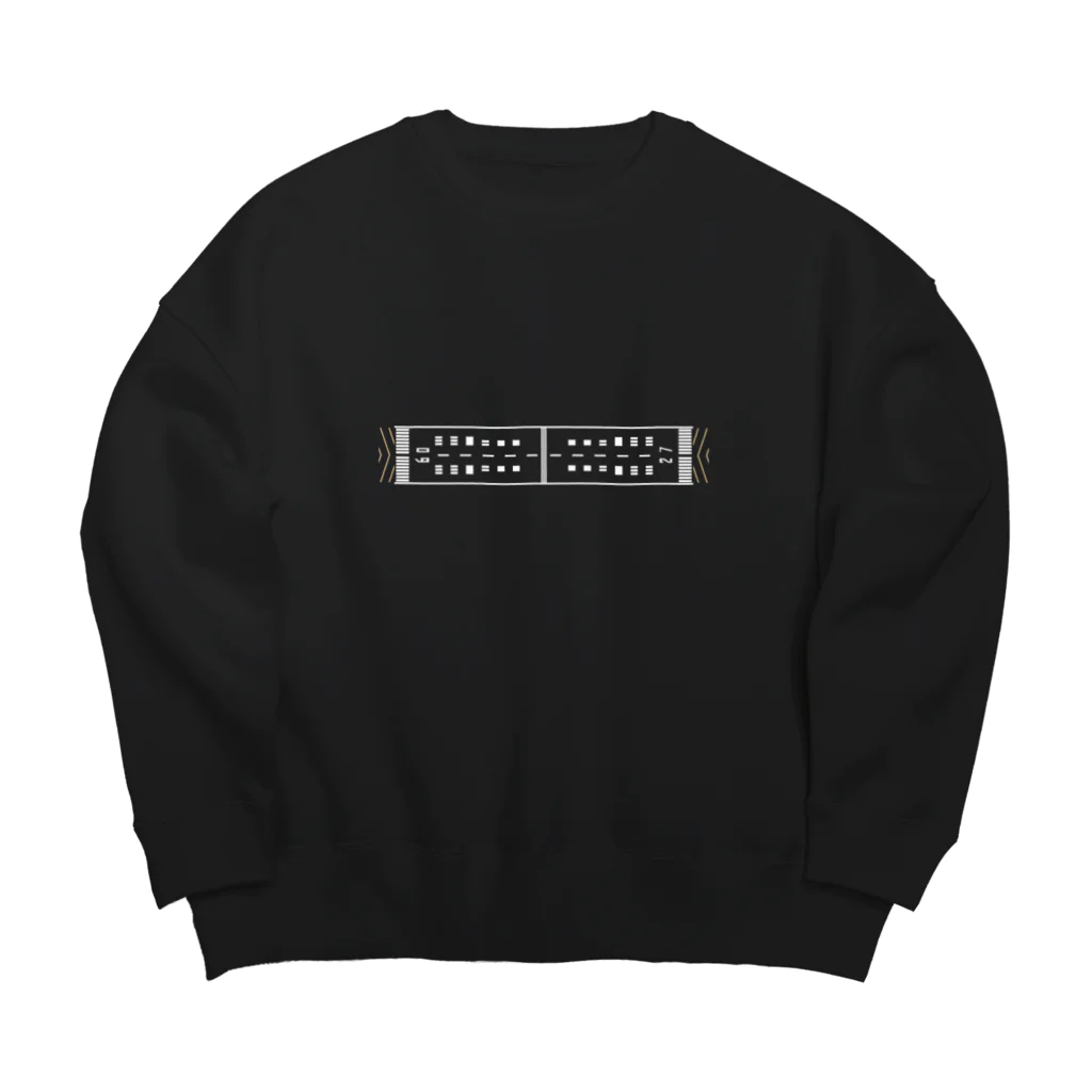 猫JCT.のRWY09/27(マーキング) Big Crew Neck Sweatshirt