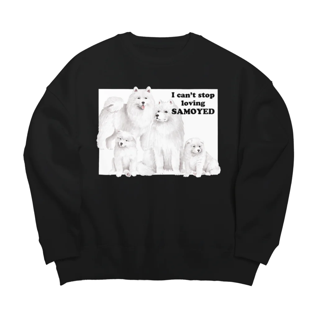 SANKAKU DESIGN STOREの表/A ハッピーサモエドセット！ Big Crew Neck Sweatshirt