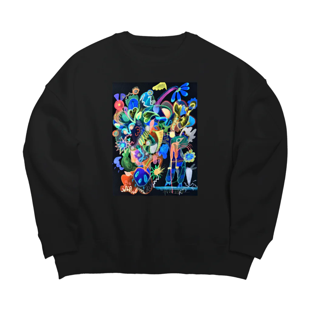 mikoの夜行性物語 Big Crew Neck Sweatshirt