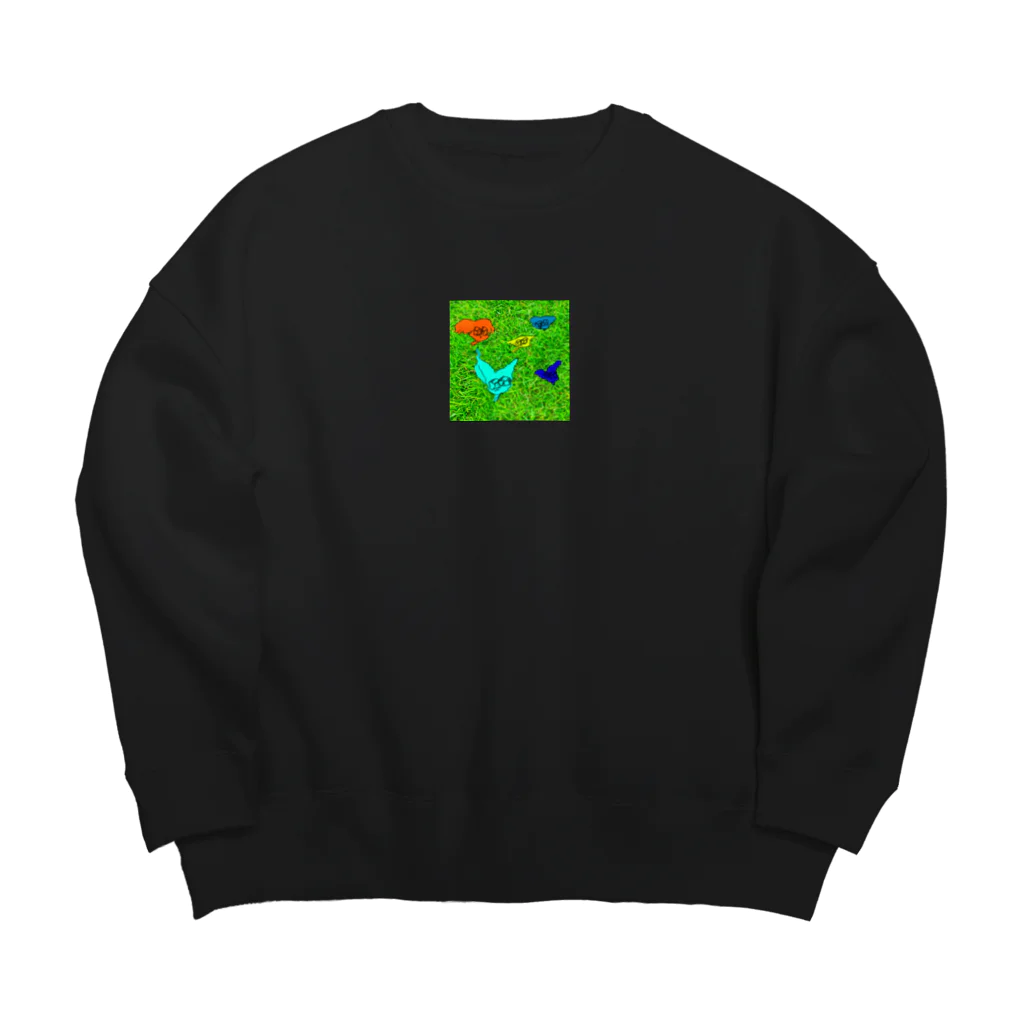 犬の大きな目屋のgrass Big Crew Neck Sweatshirt