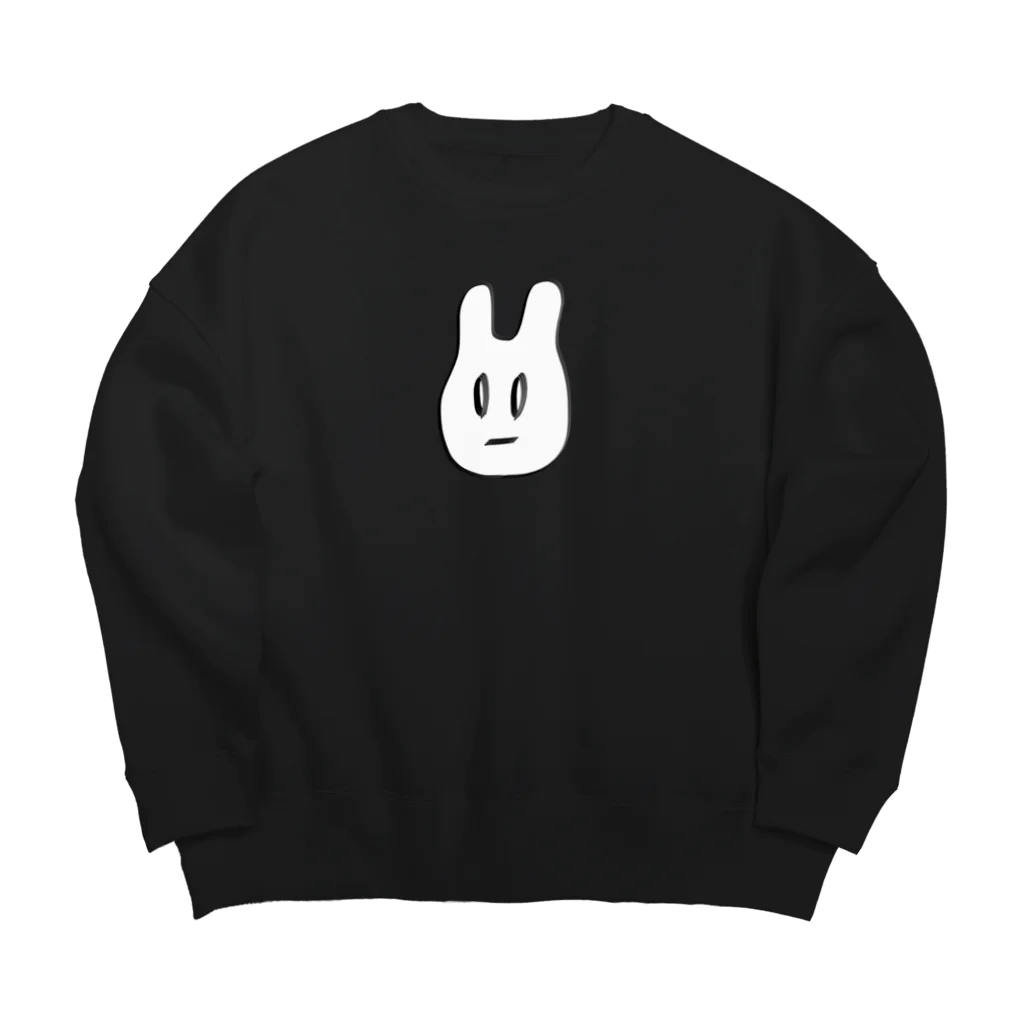 usa100の遠くをじっと見る Big Crew Neck Sweatshirt