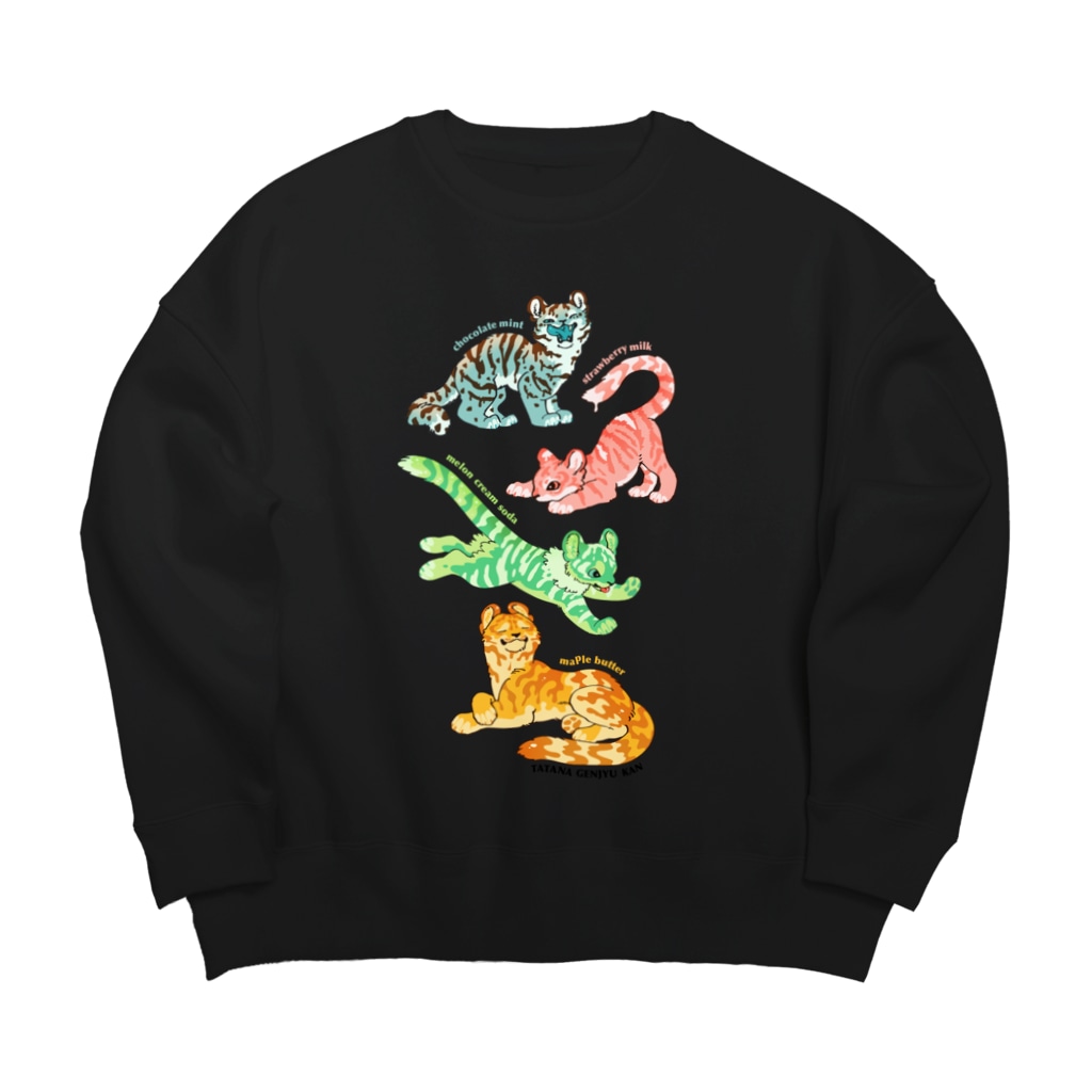 タタナ幻獣館のSWEET TIGERS Big Crew Neck Sweatshirt