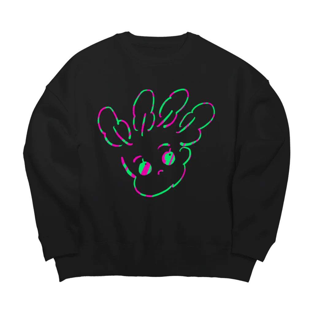 ビニールハウスのホウレンソウ（マーブル） Big Crew Neck Sweatshirt