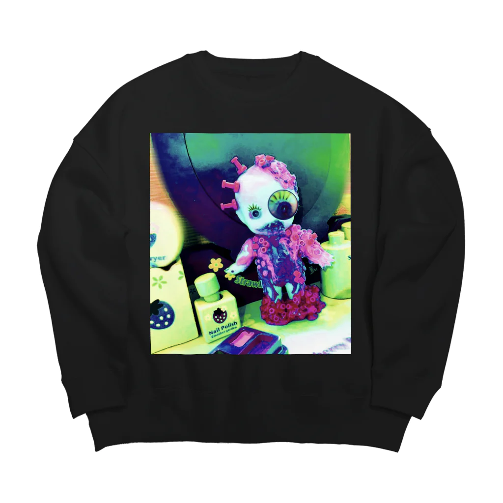 egg Artworks & the cocaine's pixの物語『トロちゃん』 Big Crew Neck Sweatshirt