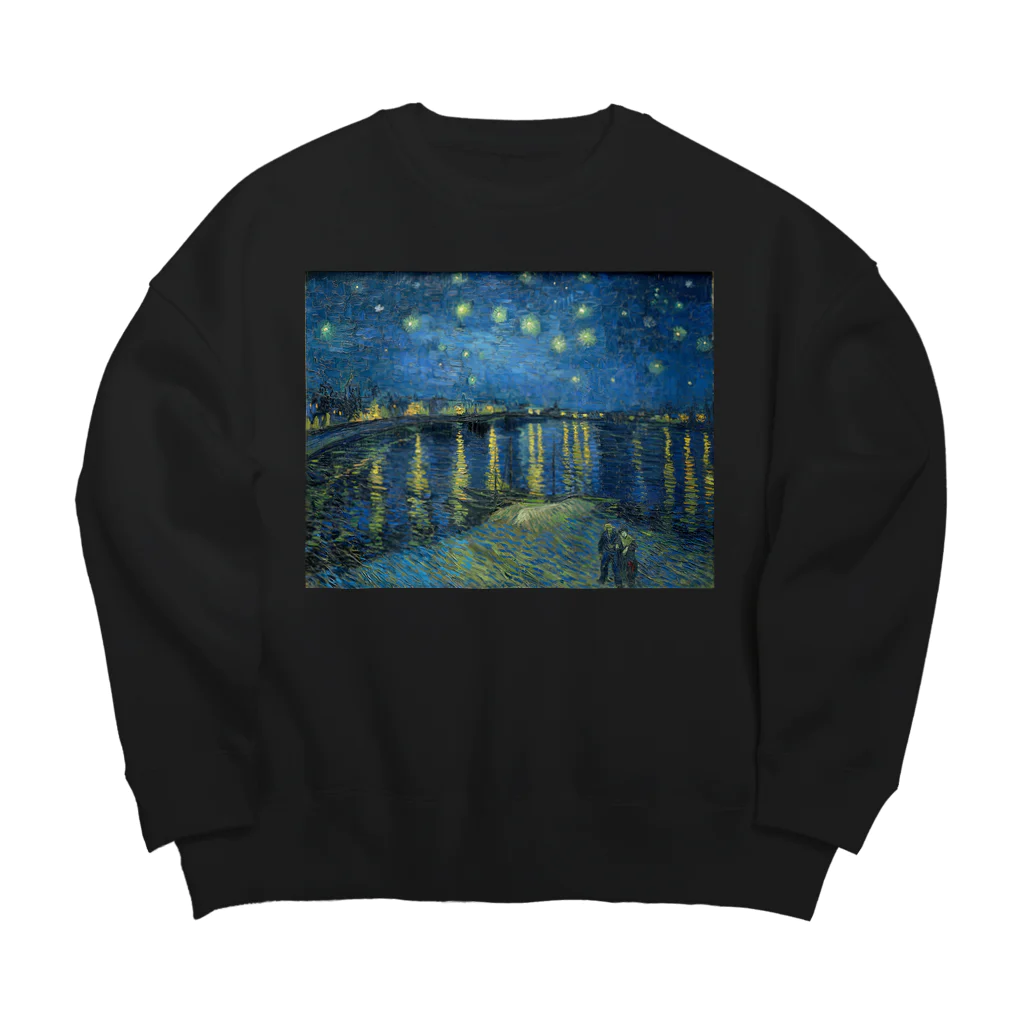 artgalleryのローヌ川の星月夜 Big Crew Neck Sweatshirt