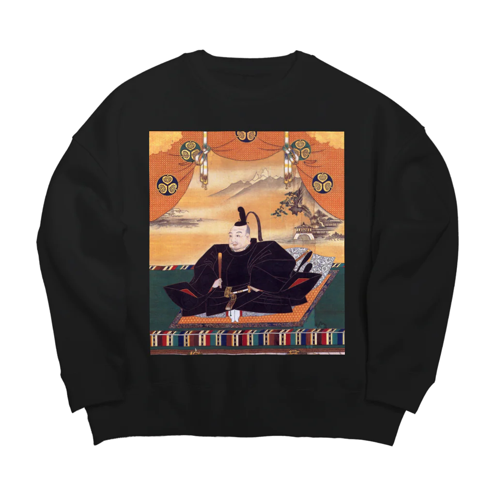 sengokuartの徳川家康像 Big Crew Neck Sweatshirt