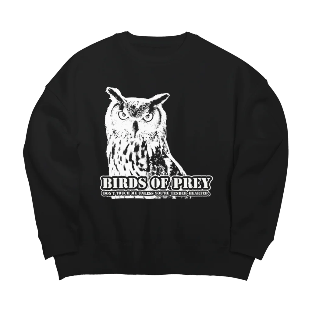 有限会社サイエンスファクトリーのBIRDS OF PREY clear ベンガルワシミミズクver. Big Crew Neck Sweatshirt