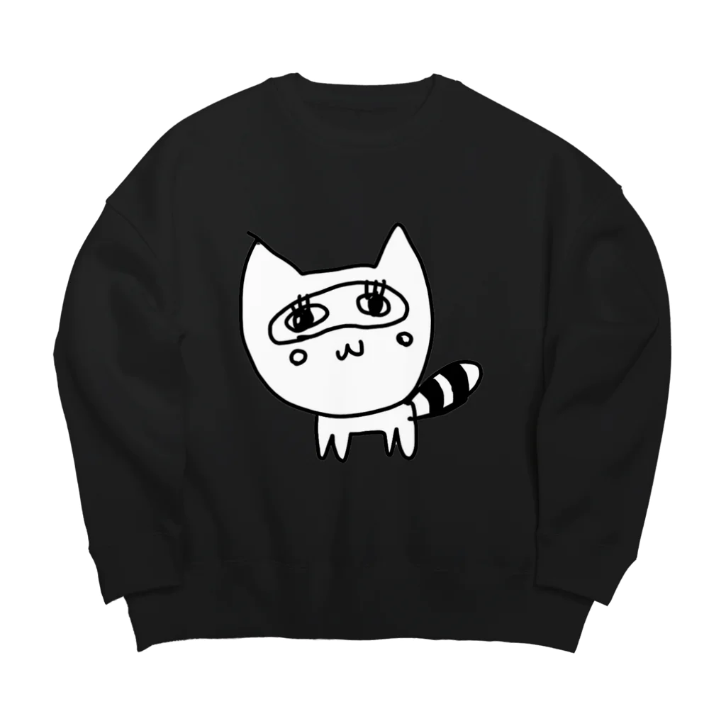 ねこたぬき＠自由奔放つよつよ発狂迷子系猫🐈👼のたぬきぱんつ Big Crew Neck Sweatshirt