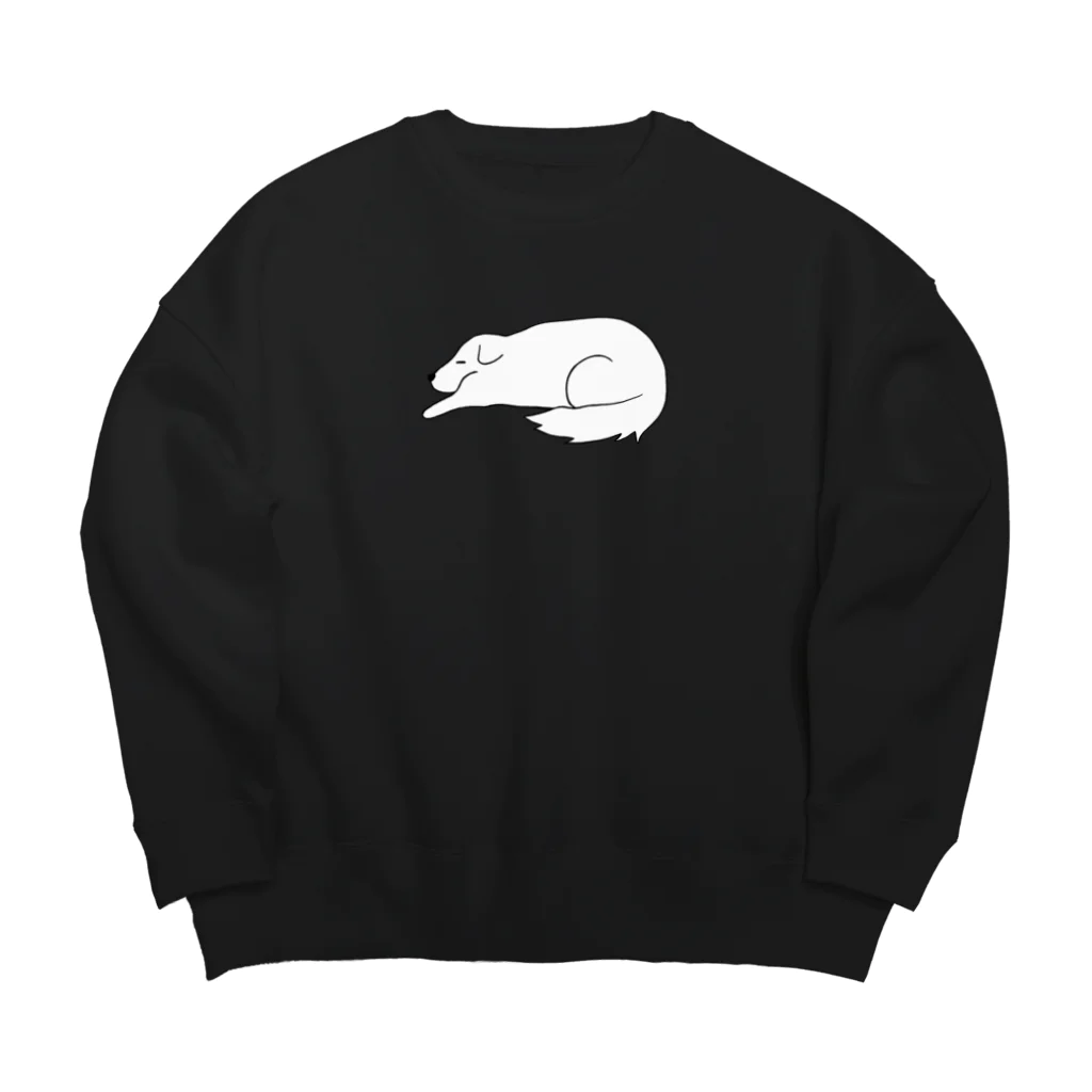 かぬぬの寝る大型犬 Big Crew Neck Sweatshirt