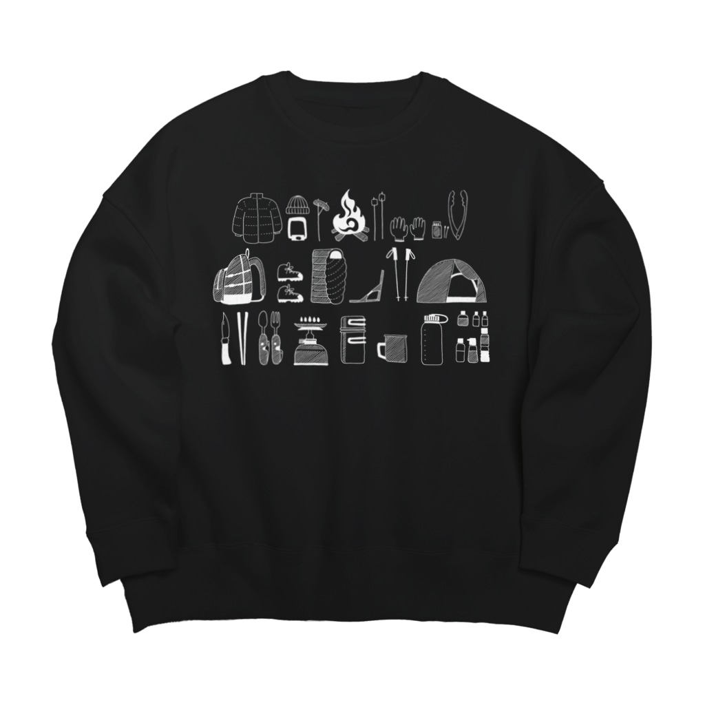まつのき商店のキャンプの道具B Big Crew Neck Sweatshirt