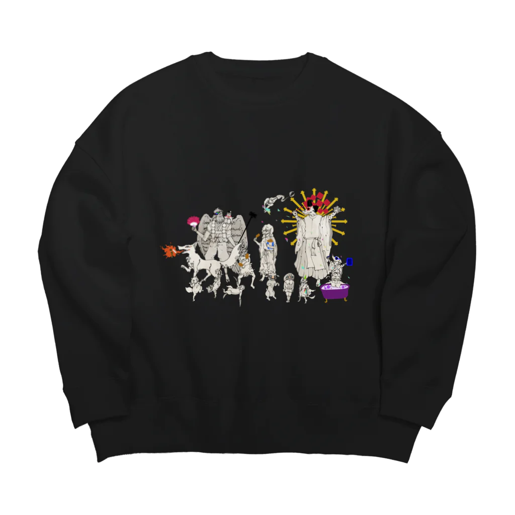 parispi'sのパリピ妖怪　壱 Big Crew Neck Sweatshirt