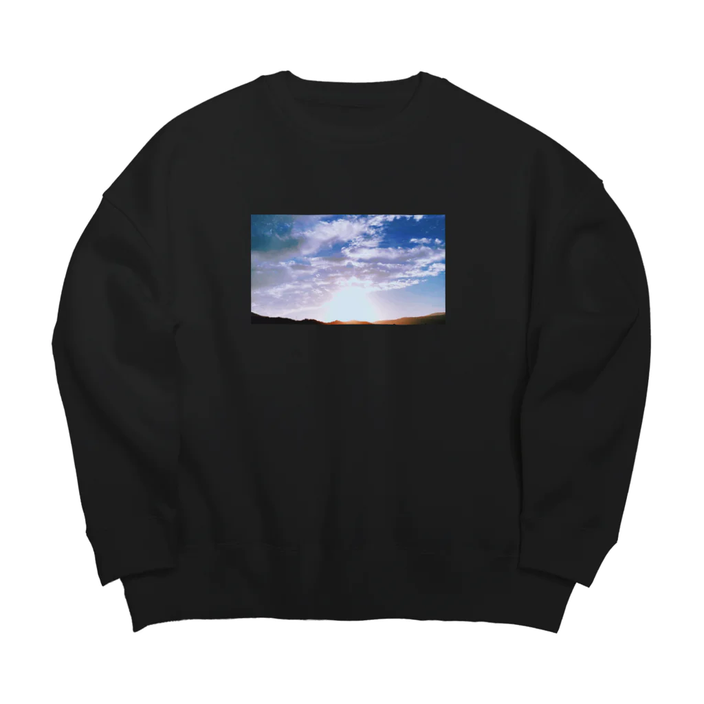 Haunted LabのSunrise 日の出 Big Crew Neck Sweatshirt