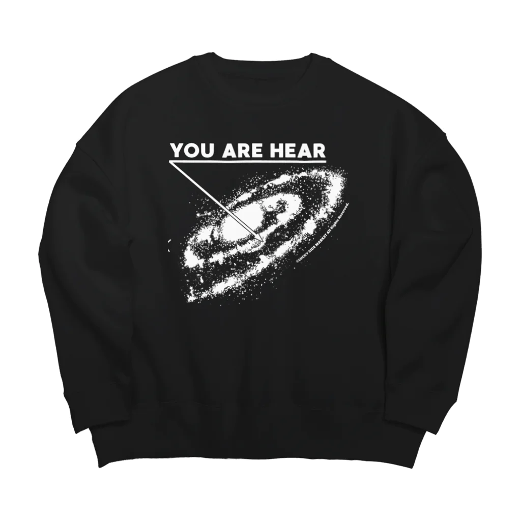 LUCKY SIDE MARKET -ラッキーサイドマーケット-のYOU ARE HEAR Big Crew Neck Sweatshirt