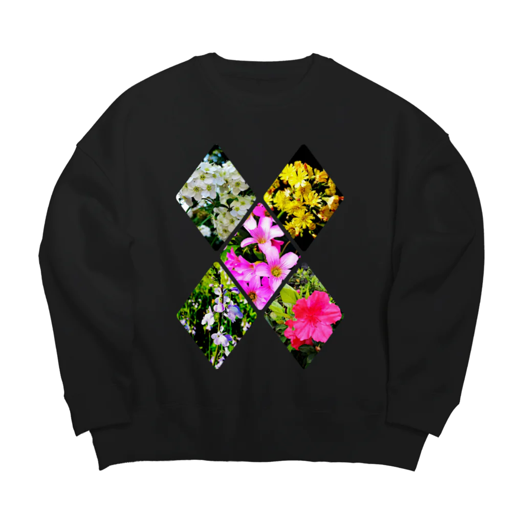 LalaHangeulの野の花シリーズ　X(エックス) Big Crew Neck Sweatshirt