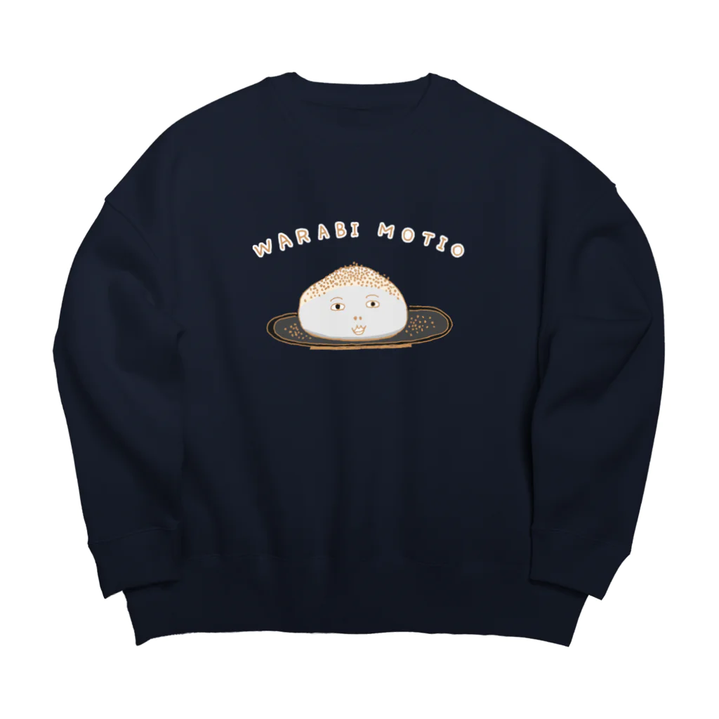 NIKORASU GOの和風デザイン「わらび餅お」 Big Crew Neck Sweatshirt