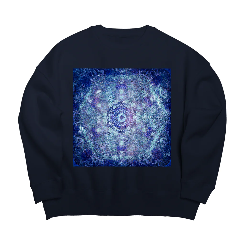 Anna’s galleryの碧の結晶 11 Big Crew Neck Sweatshirt